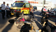  بالصور: اصابة شخصين بحادث طرق بين دراجتين في مدينة يافا 